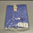 Dokotoo Women's 2 Piece Summer Outfits Casual Crewneck Short Sleeve Ruched Knit Tops Elastic Waist A-Line Midi Skirt Set (Blue, S)