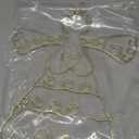 Angel Christmas Card Holder Spiral Metal Wreath Xmas Wall Hanging Photo Greeting Card Holder Wire Loop Picture Display Insert Wall Decor