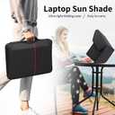 Laptop Sun Shade,Lightweight Laptop Sun Glare Shield Privacy Cover for Working Outside,Computer Privacy Hood Foldable and Portable Shield Cover Computer Hood Outside Glare 16''