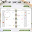 3 x 2026-2027 Monthly Planner - Jan. 2026 - Dec. 2027, 2 Year Calendar 2026-2027 Monthly Planner, 7.5" x 10", 24 Months Calendar with Note Pages, Twin-wire Binding, for Office, School Home Planning - Green