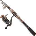 PLUSINNO Fishing Rod and Reel Combos Carbon Fiber Telescopic Fishing Pole with Reel Combo Sea Saltwater Freshwater Kit Fishing Rod Kit