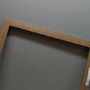 MCS Canvas Float Frames 24x30 Frame, Walnut Wood Grain for Finished Canvases, Vertical & Horizontal Wall Hanging Large with Adhesive for Canvas Paintings (1-Pack)