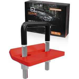 DEEAGLE Hitch Tightener Anti Rattle Stabilizer for 1.25" to 2" Trailer Hitches Reduce Movement On Hitch Mount Cargo Carrier Bike Rack Boat, RV Trailer Accessories, Black & Red