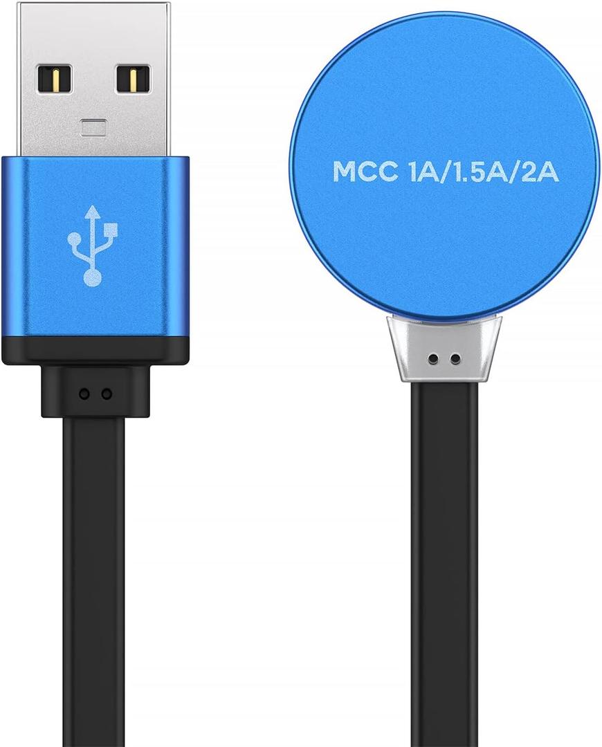 TUSITA MCC3 1A/1.5A/2A Magnetic Charger Compatible with Olight Flashlight Odin | Odin Mini | PL-Pro | Baton3 | Warrior Mini2 | Perun 2 | Seeker 3 pro | Warrior X3 3S | Baldr Pro R - 50CM (Red-MCC3)