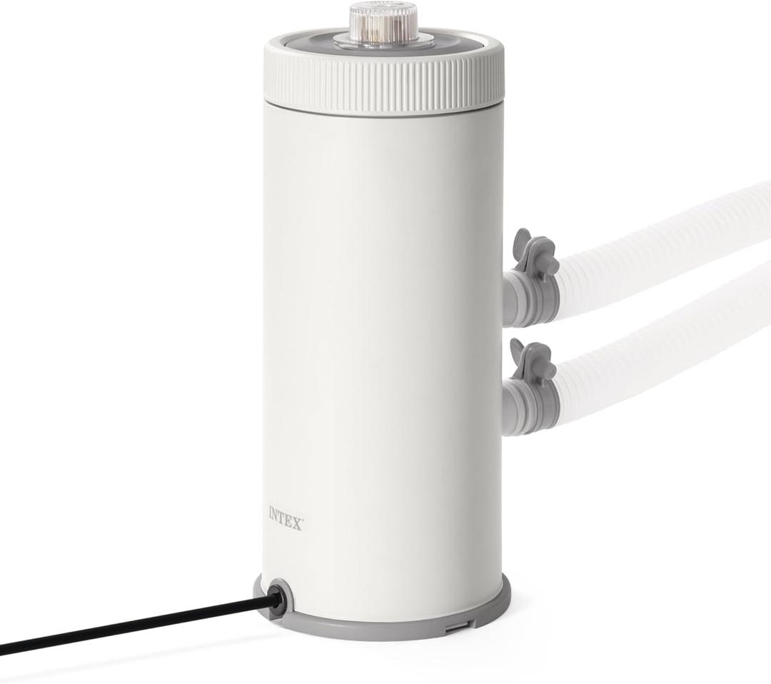 INTEX C1000 Cartridge Filter Pump for AGP: 1000 GPH Pump Flow Rate - Cartridge Gauge Indicator - HydroAeration Technology - Includes Type A Filter Cartridge - Turnover Rate/System Flow 750 GPH
