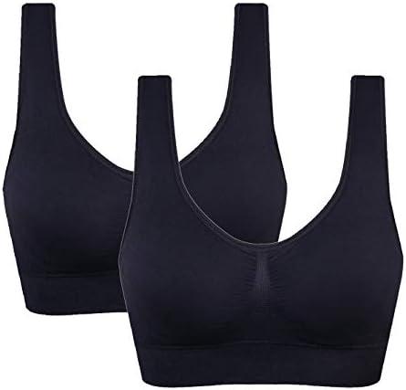 Women's Comfort Workout Sports Bra Low-Impact Activity Sleep Bras,Size XL