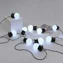 imprsv Battery Operated String Lights for Marquee Light Up Letters Numbers LED 10-Bulb White Indoor Outdoor Cool White Light Bulbs Bedroom Wall Christmas Decor Wedding Birthday Party Decorations