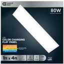 Commercial Electric 1 ft. x 4 ft. 4000 Lumens Dimmable White Integrated LED Flat Panel Ceiling Flush Mount Fixture with Selectable 5CCT FP1X4/6WY/WH/HDT