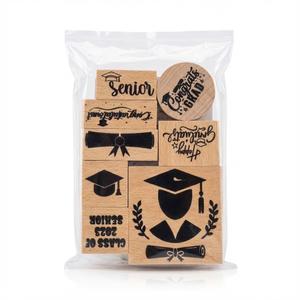 Graduation Rubber Stamps Set