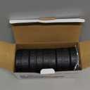 Jumterlee 9 Pack Black Regular Mouth Mason Jar Lids with Silicone Rings, Plastic Mason Jar Lids,Plastic Canning Lids, Fit Ball,Kerr and More (black)