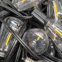 Outdoor Lights String Patio Outside - 100ft 30M LED Waterproof Light - Hanging Lighting ST38 Shatterproof Edison Bulb Deck Backyard Gazebo Balcony Party Bistro Cafe Pergola Garden Yard Porch Dimmable
