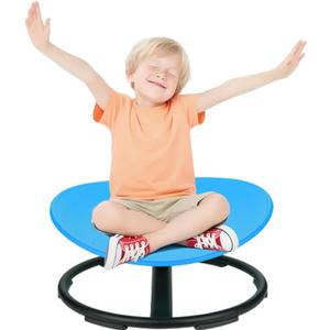 Sensory Spinning Chair for Autistic Kids Sensory Chair for Kids Swivel Chair Training Body Coordination Sit and Spin Sensory Toys for Kids with Autism & ADHD Autism Sensory Products Toys for Kids (Blue - soothe Anxiety)