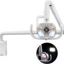 Global-Dental 50W Wall Hanging Surgical Examination Lamp Wall-Mounted Shadowless Cold Lamp Light with Arm for 22mm