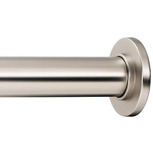 Ivilon Tension Curtain Rod - Spring Tension Rod for Windows or Shower, 36 to 54 Inch. Satin Nickel