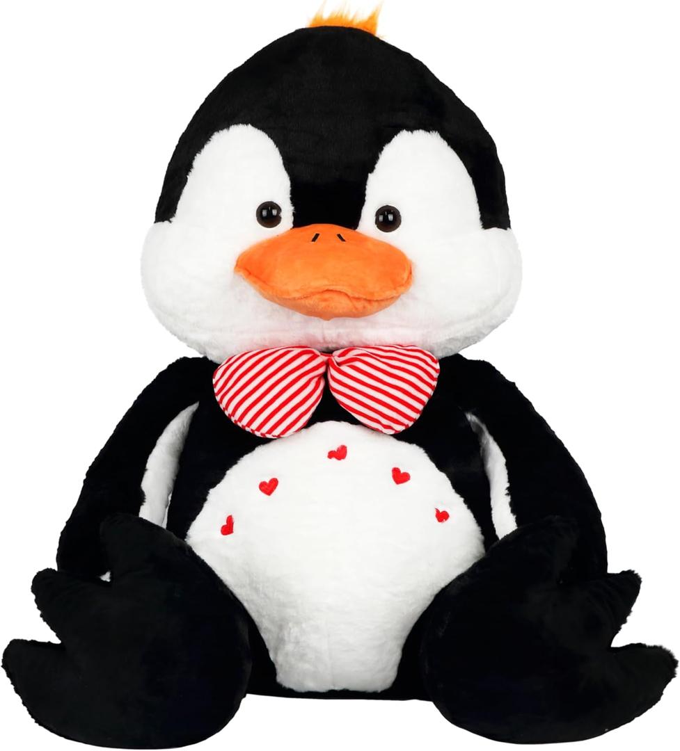 59" Penguin Stuffed Animal-Giant Penguin Plush Big Stuffed Penguin Birthday for Kids Boys Girls