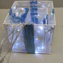 Christmas Decorations, Lauzior Set of 3 Christmas Lighted Gift Boxes 60 LED Light Up Xmas Ornament for Tree Skirt Indoor Outdoor Yard Holiday Door, Xmas Lights,Cool White