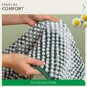 2 x 2x8 Runner Rug Emerald Green Bath Mats Plush Pom-Pom Super Absorbent Bathroom Rug Non Slip Machine Washable Bath Mat for Bathroom Floor Quick Dry 16" x 24"