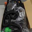 Flexi Hose Expandable Garden Hose with 8 Function Nozzle, 150FT - Lightweight Retractable Garden Hose, Water Hose - No-Kink Flexibility, 3/4 Inch Solid Brass Fittings and Double Latex Core (Black)