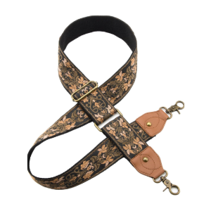 Purse Strap Replacement Crossbody Adjustable Bag Strap Retro Jacquard Embroidery Wide Shoulder Strap for Women Handbags