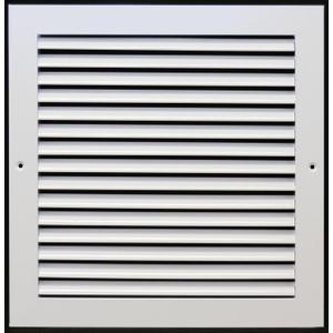 12"W X 12"H [Duct Opening] Aluminum Return Grille - Easy Air Flow - Linear Bar Grilles [Outer Dimensions: 13.875 X 13.875]