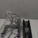 Garden Hose Holder, Freestanding Heavy Duty Water Hose Holder for Outside, Upgraded Metal Hose Stand with 4 Spikes, Detachable Garden Hose Storage Hose Reel Rack, Black