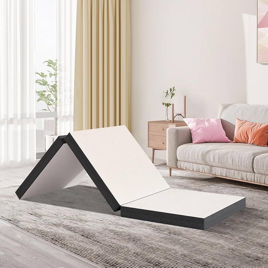 Tri-fold Memory Foam Mattress,25"x75"x3.5"