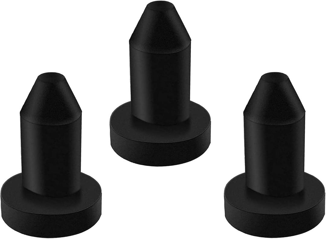 Pack Kayak Drain Plug Scupper Plugs for Boat Canoe Holes Stoppers Compatible with Sun Dolphin Kayaks Aruba 8 SS, Pedal Kayak, Pelican Fishing Excursion 5, Black (3pcs)