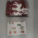 Sattiyrch Knit Christmas Tree Skirt,Luxury Cable Knitted Thick Rustic Xmas Tree Decoration (Red 3D, 36")