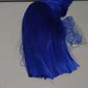 PLULON Blue Bob Wig with Bangs, Short Straight Bob Wig with Heart Sunglasses 12 Inch Shoulder Length Heat Resistant Synthetic Hair for Women Natural Look Daily Use Cosplay Halloween Costume Party