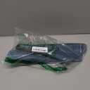 SHACOS Round Table Placemats Set of 4 Small Wedge Placemat Wipe Clean Heat Resistant Woven Vinyl Round Table Mats (4, Gray Blue)