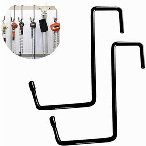 2 Pieces of Heavy Duty S-Shaped Metal Hooks - 8 Inch Z Hook for Kitchen Storage and Clothes, Durable Iron Hooks for Embellishment and Organization
