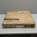 VASAGLE Side Table, 2-Tier Round End Table, Nightstand with Steel Frame for Small Spaces, Living Room, Bedroom, Rustic Brown and Ink Black