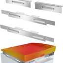 Upgraded Wind Guards for 17 inch Blackstone Griddle, Blackstone Griddle Accessories, Magnetic 430 Stainless Steel Wind Screens, Hold Heat, Protect Flame, Save Gas