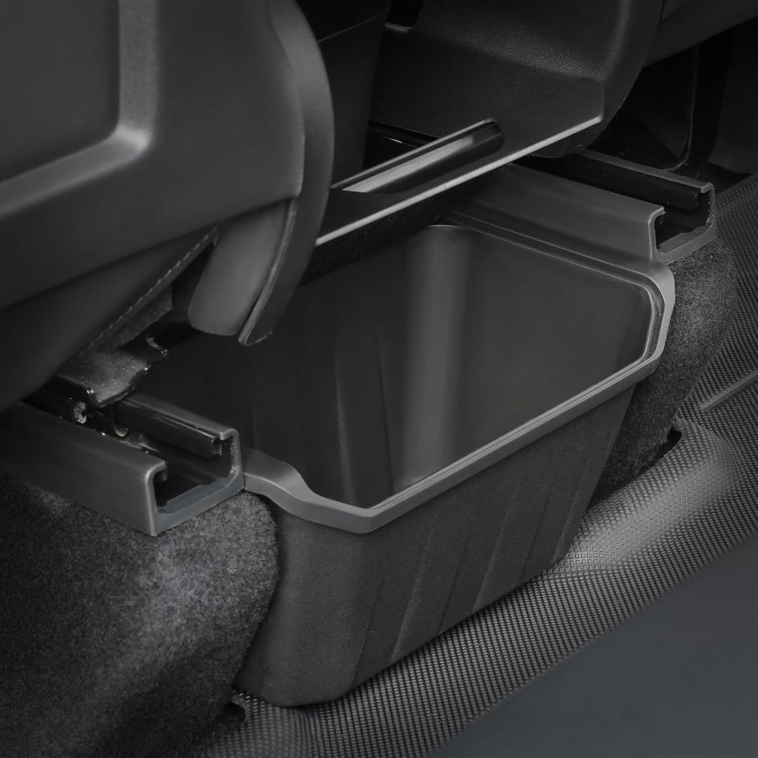 Trash Can,Upgrade Flip Cover and Strengthen Fixation,Compatible with Tesla Model Y, Trash Can Accessories, Black