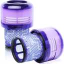 2 Pack SV18 Vacuum Filter Replacement for Dyson Digital Slim SV18 / V10 Spare Cordless Vacuum, Part No. 970612-01 for Dyson HEPA Digital Slim Post-Filter