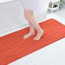 Buganda Memory Foam Bathroom Rug Mat 59x17, Extra Soft and Absorbent Bath Mats, Non-Slip and Machine Washable Bath Rugs for Bathroom Floor,Tub and Shower, Coral