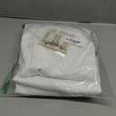 H.VERSAILTEX 100% Blackout Curtains for Bedroom Thermal Insulated Linen Textured Curtains Heat and Full Light Blocking Drapes Living Room Curtains 2 Panel Sets, 52x84 - Inch, Pure White