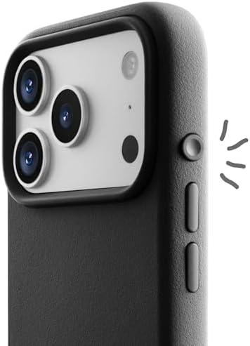 TineeOwl Case for iPhone 17 Pro Max – MagSafe Compatible, Aluminum Buttons, Camera Control & Rounded Action Button, Slim Textured TPU, Minimalist – DuneX Series