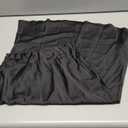 LYANER Women's Zipper Side Satin Silky Ruffle Silky Midi Skirt (Black) S/M
