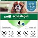 Advantage II Medium Dog, 4 pack