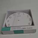 La Crosse 404-3630B 12" Sierra Wood Quartz Analog Wall Clock, White