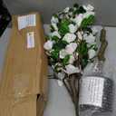 Thiccywoov 1 Pcs 4ft Artificial White Dogwood Tree with Nursery Pot - Faux Dogwood Flowers Blossom for Indoor, Outdoor, Home Decor - Silk Potted Tree for Front Porch, Garden, Wedding Party