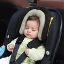 COOLBEBE New 2-in-1 Babybody Supports for Baby Newborn Infants - Extra Soft Stroller Cushion Pads Car Seat Insert, Seasons, Black
