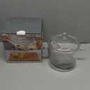 Glass Saucepan - 2.3L/78OZ Glass Saucepan Heat-Resistant Borosilicate Glass Handmade Cookware Set stovetop Pot - Safe for Pasta Noodle, Soup, Milk, Tea,salad (2.3L/78OZ)