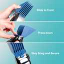 Clipper Guards 10 12 14 16 18 20 Compatible with Most Wahl Clippers, Color Coded - Size 1.25", 1.5", 1.75", 2", 2.25" & 2.5"