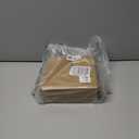 KINLINK 6x6 Picture Frame White Set of 4, Wooden Square Photo Frames Matted 4x4 with Plexiglass for 4x4 with Mat or 6x6 without Mat for Table and Wall Display