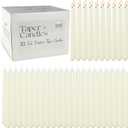 YOROXRG 100Pack Ivory Taper Candles, 7-8 Hours Burn Time, Unscented, Smokeless and Dripless, 0.75 x 10 Inch Dinner Candle Set for Household, Wedding, Party and Home Dcor Candlesticks