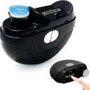 Electric Nail Clipper, 3 Speeds Automatic Nail Clipper for Thin & Thick Nail, LED Light & Nail Scraps Storage, Electric Nail Trimmer for Adults Seniors (Black)