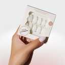 Press On Nails - Salon U-ltimate | Sheer Milk, Extra Short Almond Nails, Reusable | 16 sizes - 32 Nails Kit with Glue and Sticky Tabs