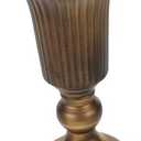 CONGARTENO Vintage Metal Flower Vase Decorative Tabletop Container for Fresh Dried Flowers Classic Design Home Centerpiece with Detailed Craftsmanship in Bronze Tone